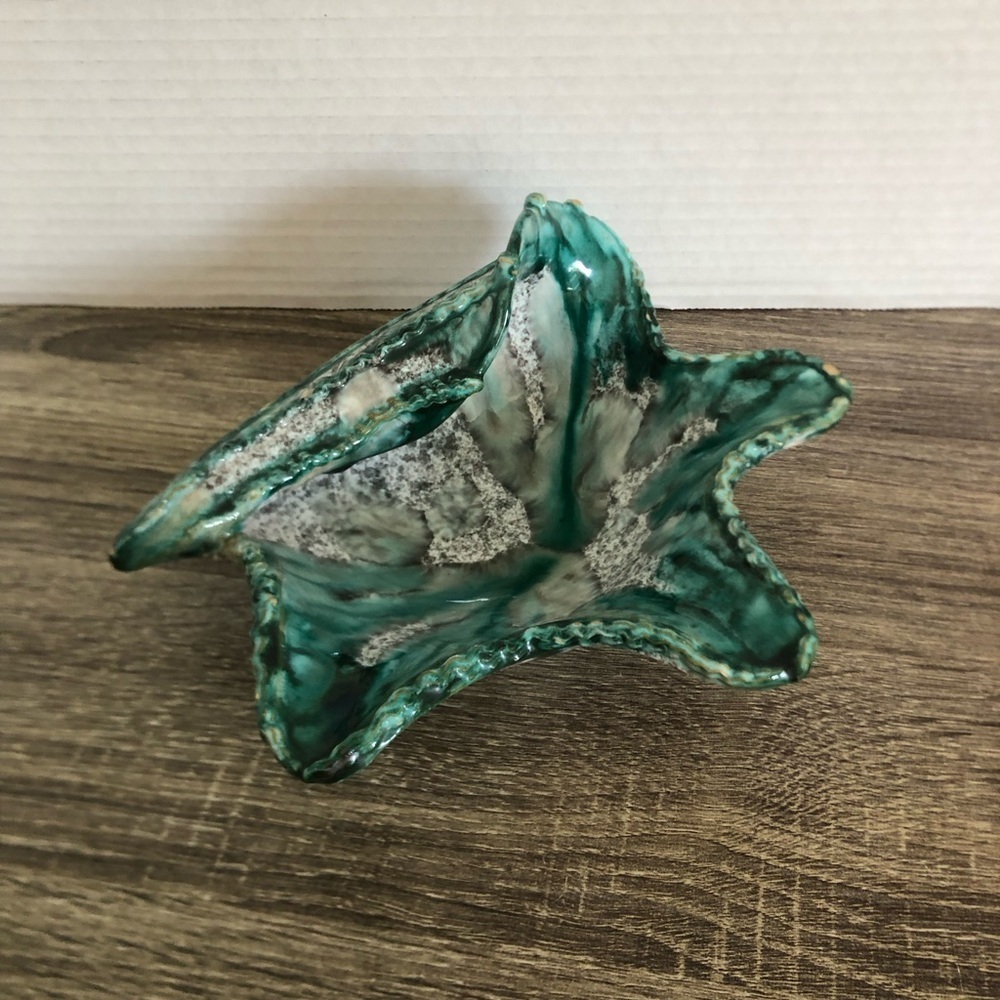 Vtg MCM Italian Ceramic Shell Dish